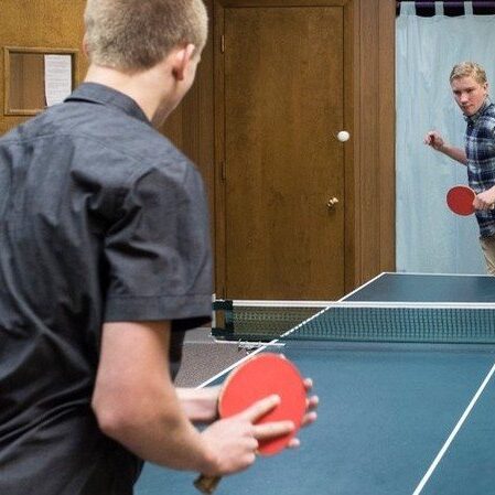 Playing Table Tennis at New Hope Church in Lansing IL